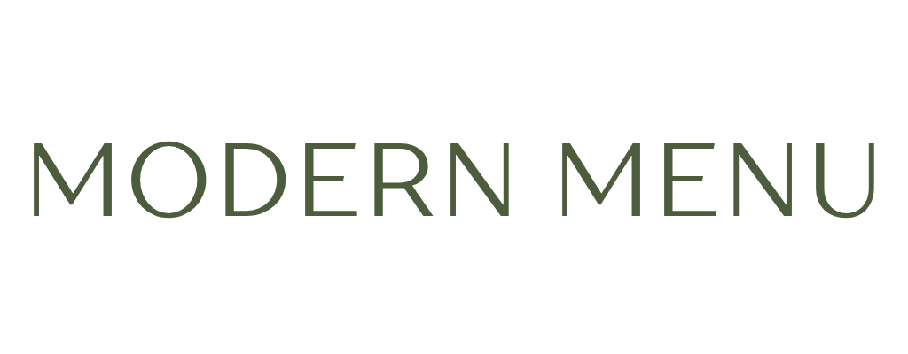 Modern Menu